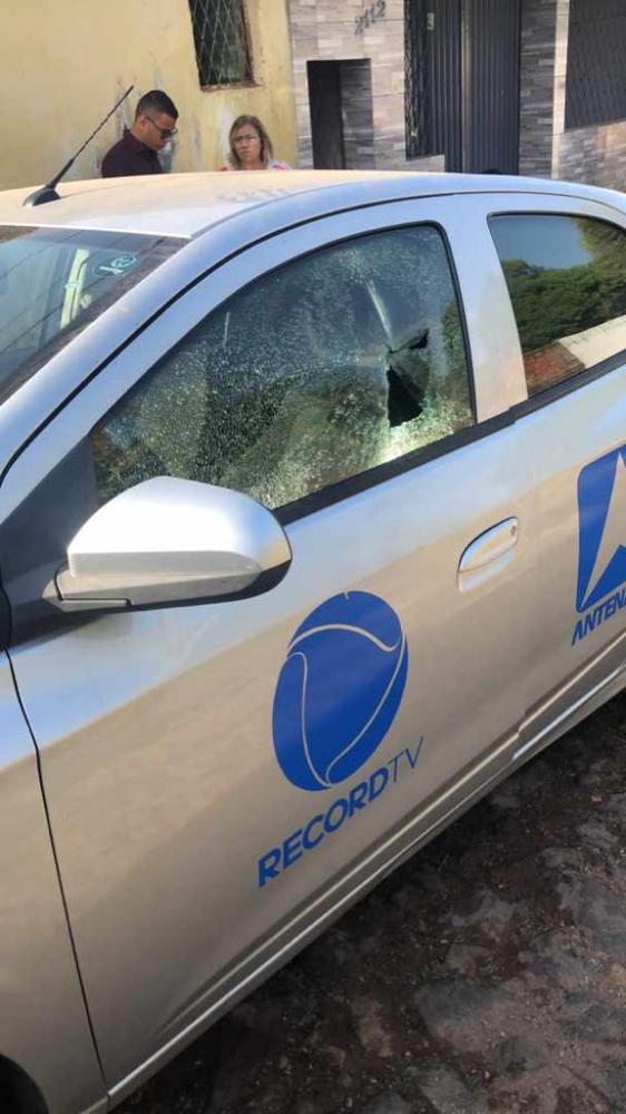 Equipe de TV em Teresina é alvo de criminosos e cinegrafista é agredido com coronhada na cabeça