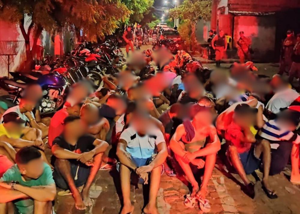 Mais 70 pessoas são presas em baile de reggae em Teresina