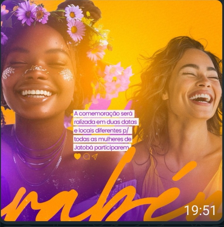 Prefeitura de Jatobá do Piauí Anuncia Evento Especial de Celebração ao Dia Internacional das Mulheres em duas datas