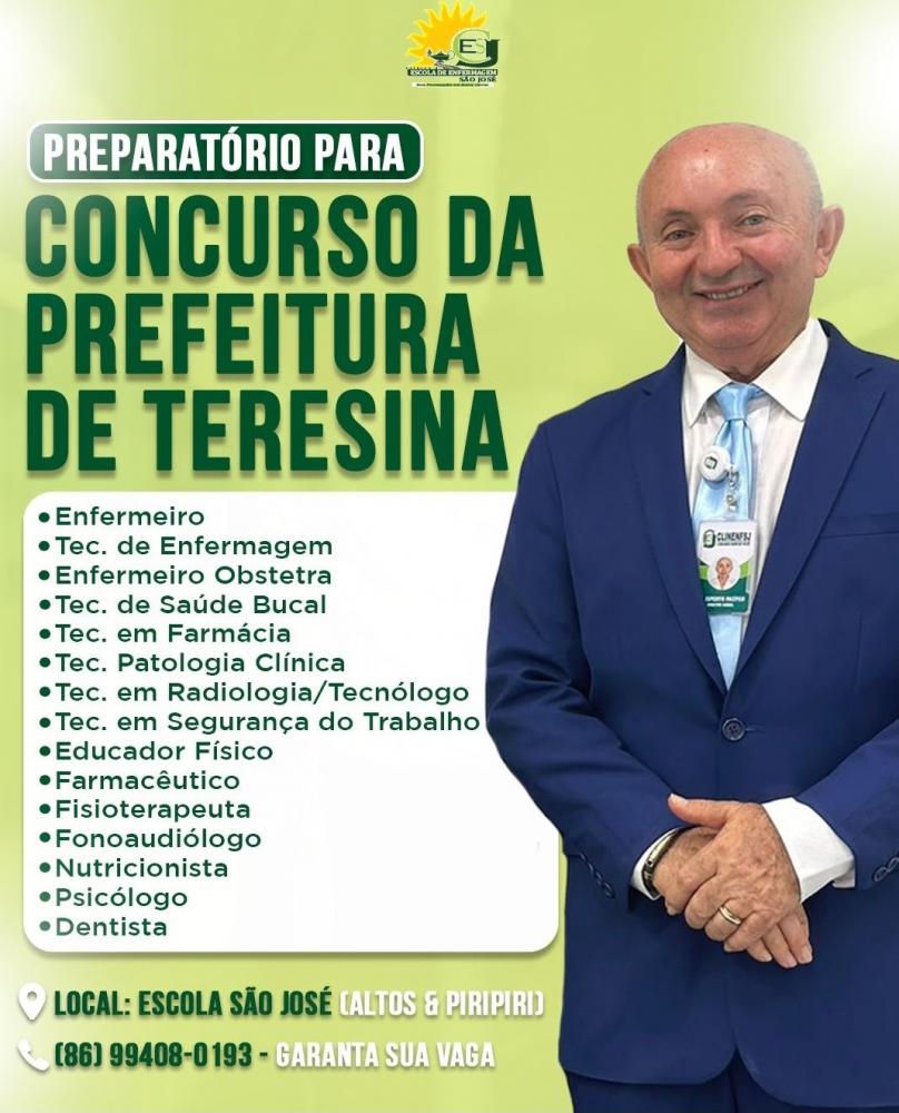 Escola de enfermagem são José realiza preparatório para concursos públicos.