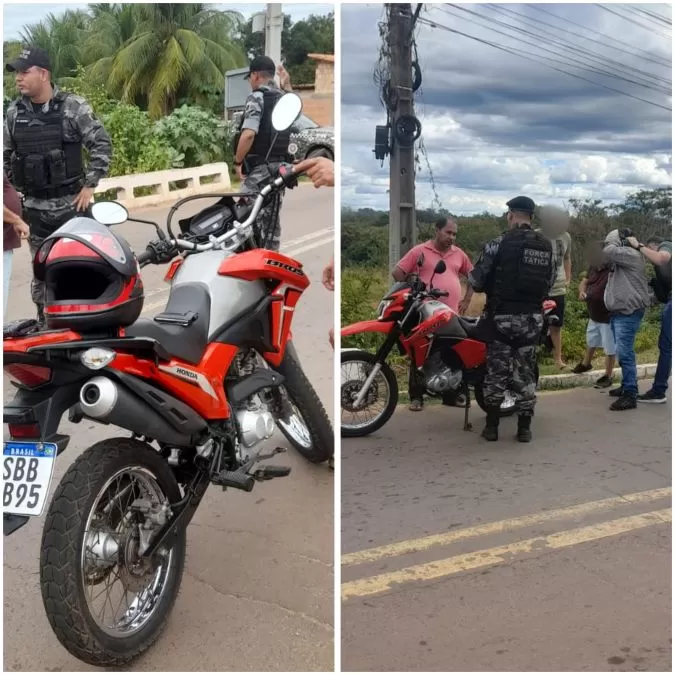  Homens são presos com moto roubada em Campo Maior (PI)