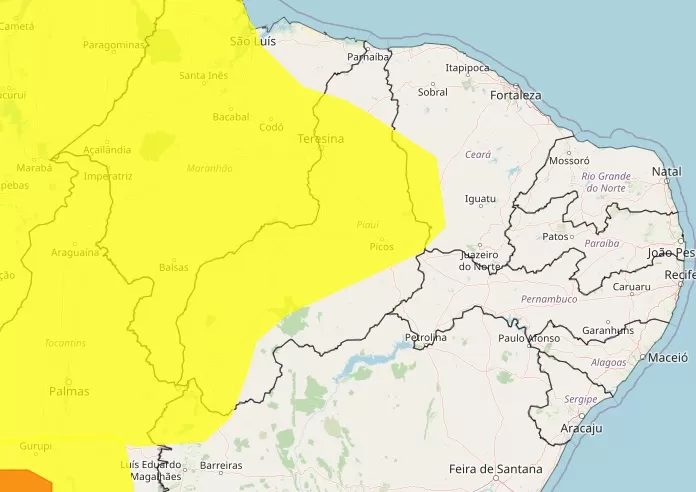 Alerta de Chuvas em 172 Municípios do Piauí: INMET Reforça Cuidados com Ventos e Precipitações