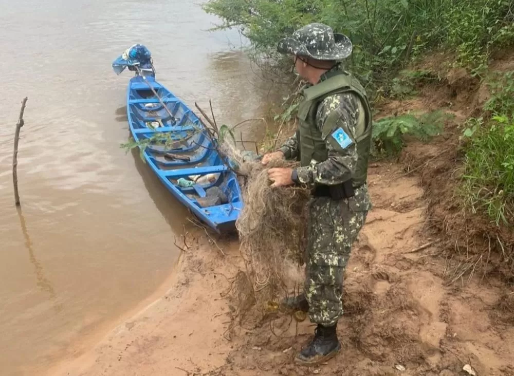 Polícia Ambiental apreende pássaros silvestres e redes de pesca em Luzilândia