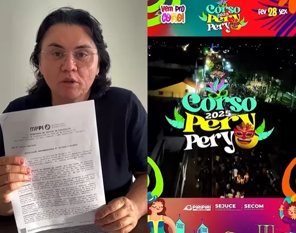 Prefeitura de Piripiri cancela Corso Pery Pery 2025 por recomendação do Ministério Público