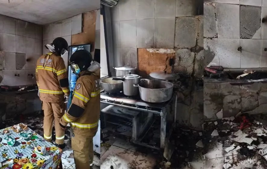 Incêndio de grandes proporções atinge prédio de escola municipal em Ilha Grande no litoral do Piauí