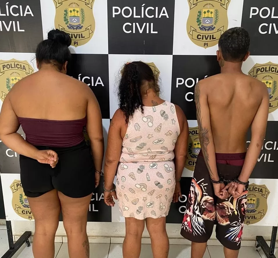Mãe e filhos são presos em operação policial contra o tráfico de drogas em Luzilândia