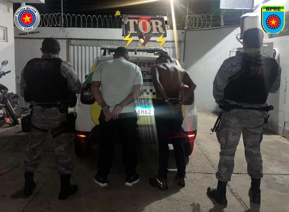 Dupla é presa após série de assaltos durante festa de aniversário em José de Freitas