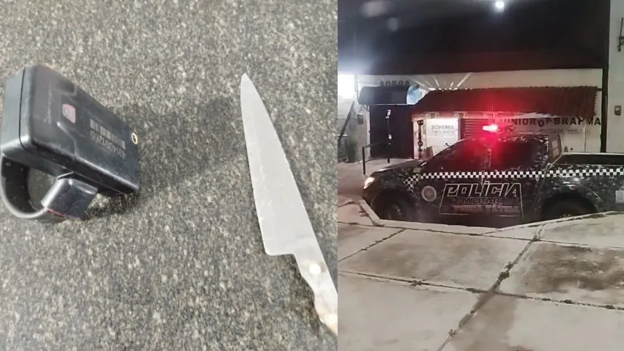 Homem é preso após ameaçar pedestres com faca em praça de Campo Maior
