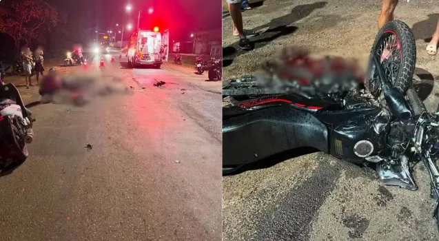 Quatro pessoas morrem em acidente entre motos na BR-222, em Vitória do Mearim