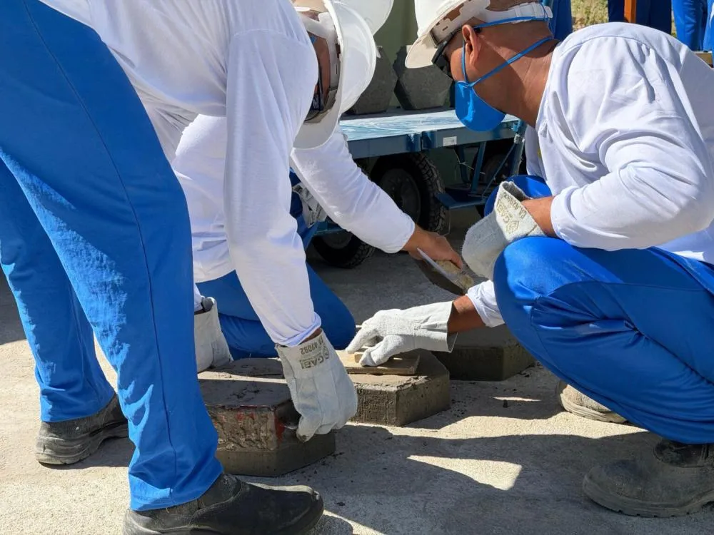 Penitenciária de Campo Maior inaugura fábrica de blocos de concreto para capacitação de detentos