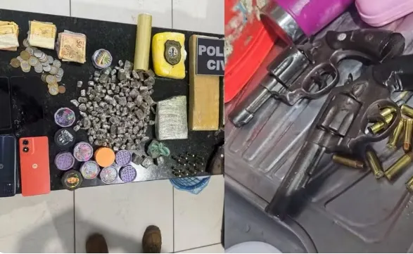 Suspeito é preso com drogas e armas durante operação em Bequimão