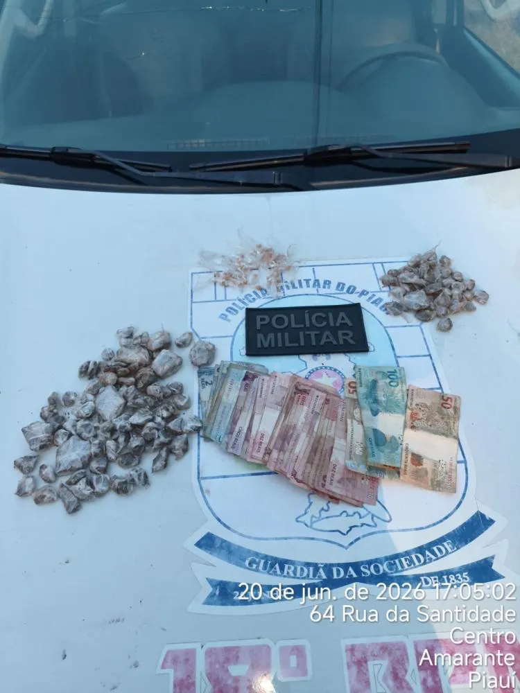 Adolescente é apreendido em Amarante-PI por ato infracional análogo ao tráfico de drogas