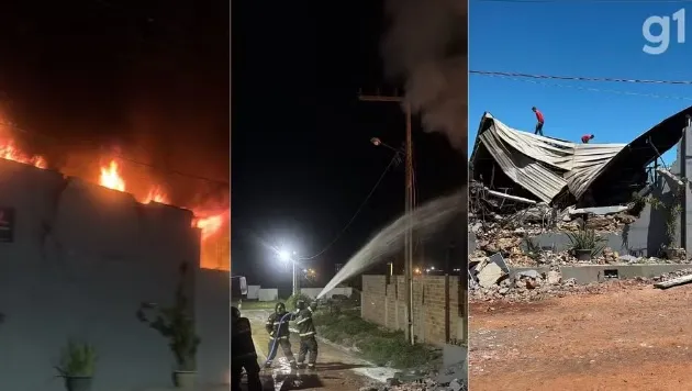 Incêndio destrói estoque em depósito de materiais de construção no MA