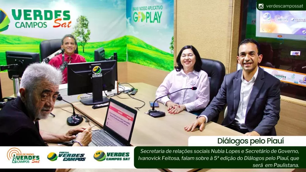 Secretários destacam ações da 5ª edição do Diálogos pelo Piauí, em entrevista à Rede Verdes Campos Sat
