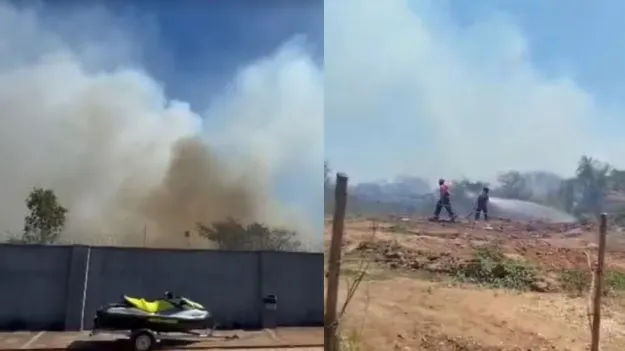 Incêndio em área de vegetação ameaça casas em bairro de Imperatriz