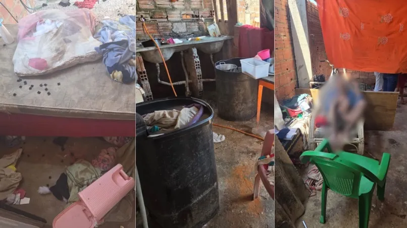 Três crianças e idoso são resgatados em casa insalubre e mulher é presa em Timon