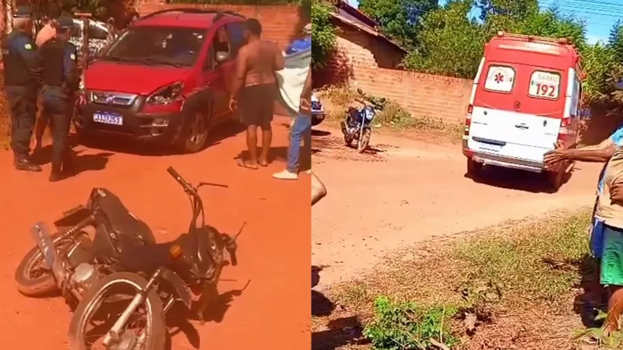 Motociclista fica ferida após ser atropelada por carro em Altos