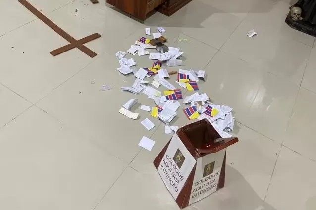 Dois homens invadem igreja e roubam R$ 1,5 mil em Cascavel (CE)