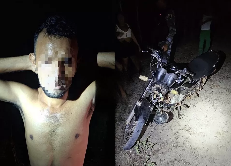 Homem é preso por furto de motocicleta em frente a escola na zona rural de Esperantina