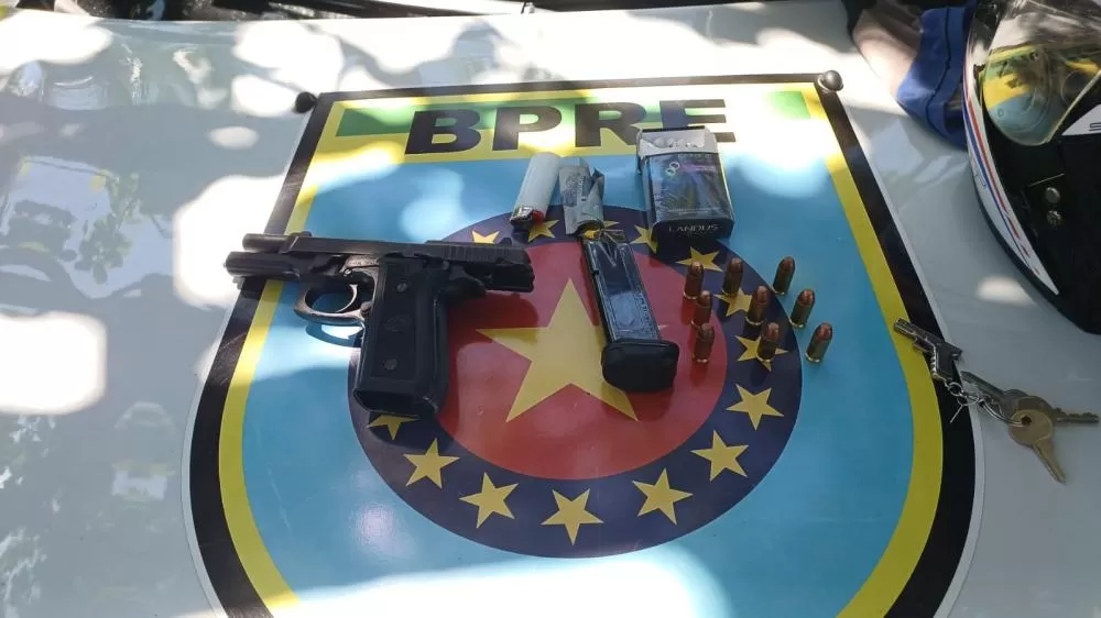 Polícia apreende pistola calibre .40 durante blitz na PI-113 em José de Freitas
