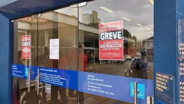 Caixa entra em greve nacional e Banco do Brasil tem paralisação parcial a partir desta quinta-feira