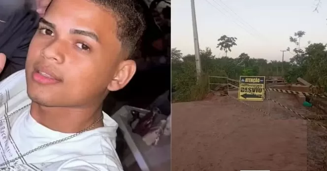 Jovem morre ao cair de ponte em reforma sem sinalização em Santa Luzia do Paruá, no MA