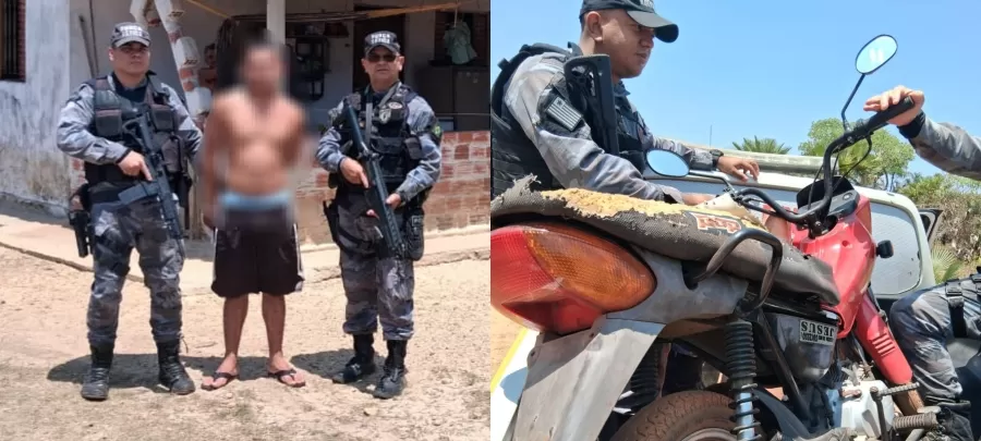 Foragido é recapturado em Campo Maior com moto furtada