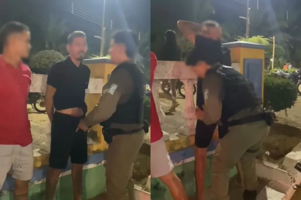 Jovem usa uniforme da PM para gravar vídeo em Porto (PI) e caso gera investigação