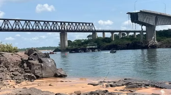 Governo Federal reconhece situação de emergência em Porto Franco por queda da ponte sobre o rio Tocantins
