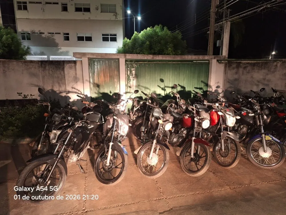 PM apreende 22 motocicletas durante carreata política em Esperantina