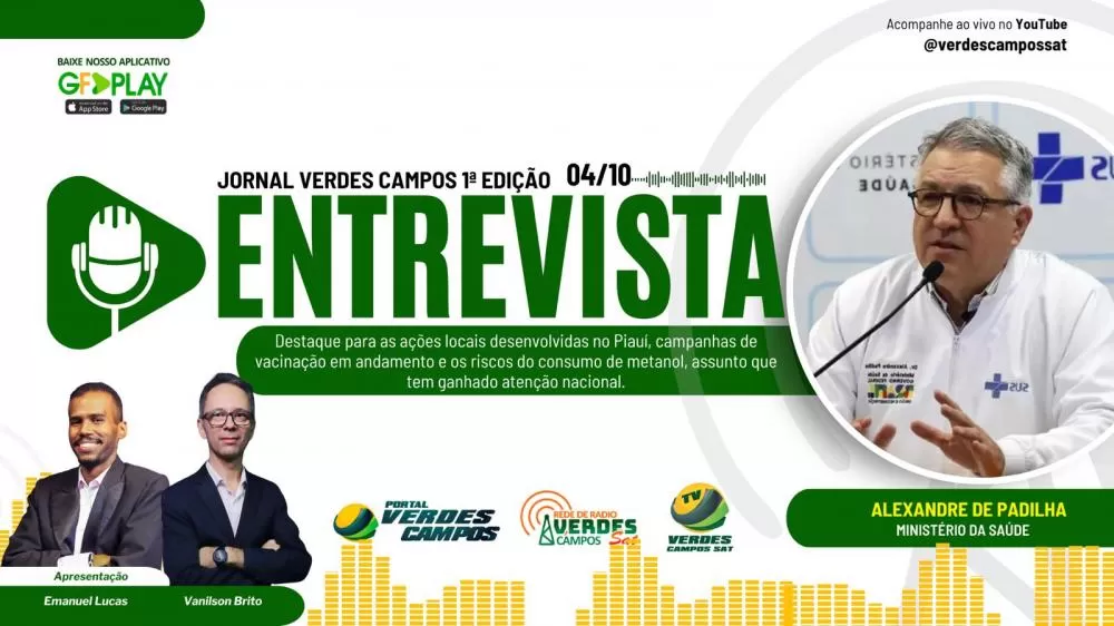 Ministro Alexandre Padilha dá entrevista exclusiva à Rede de Rádio Verdes Campos Sat