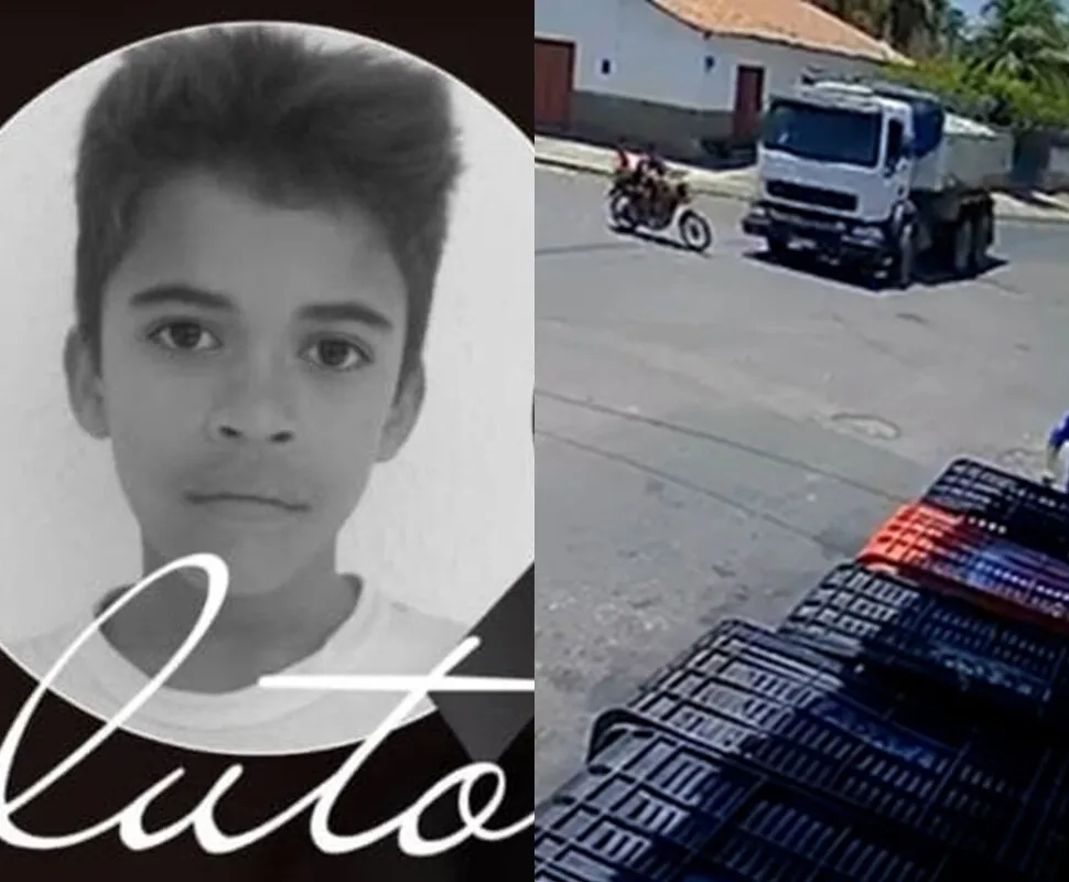 Menino de 10 anos morre após colisão entre motocicleta e caçamba em Nossa Senhora dos Remédios