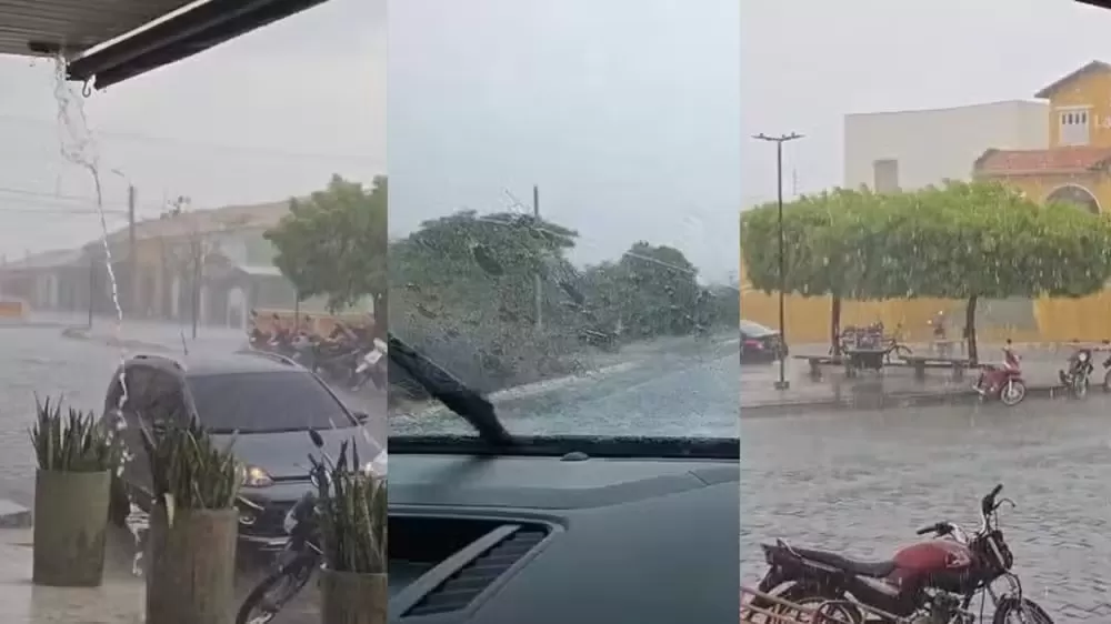 Cidade no sul do Piauí tem chuva forte após registrar maior temperatura do país por dois dias seguidos