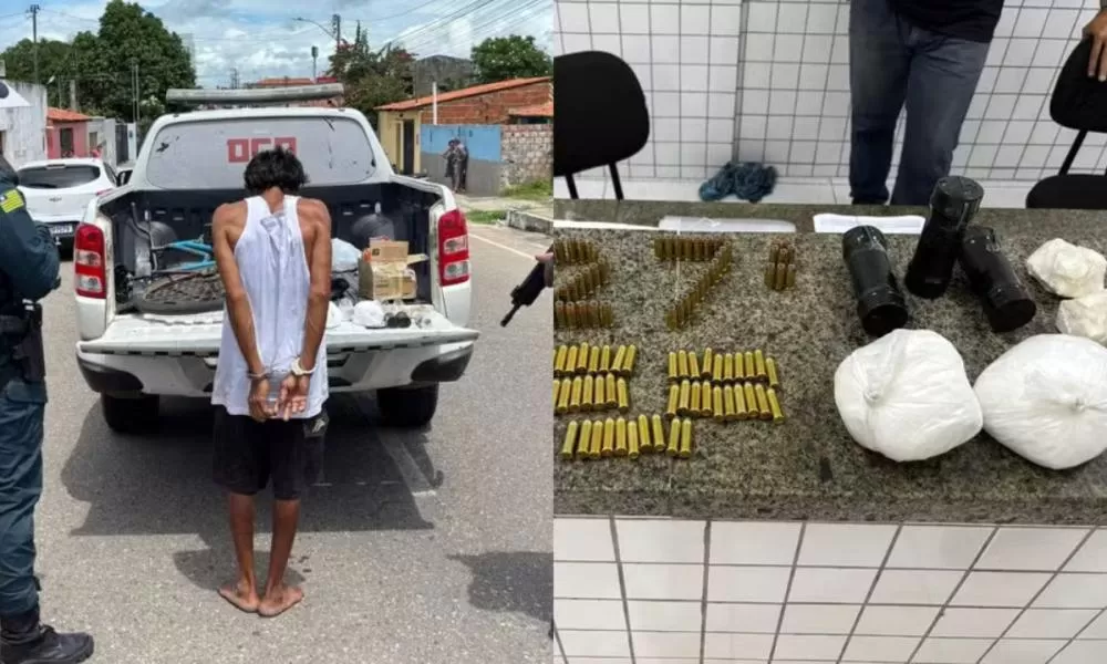 Dupla é presa com mais de 1 kg de cocaína e explosivos no Norte do Piauí