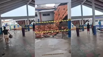 Telhado de escola infantil cai durante chuva e ventos fortes em Imperatriz; ninguém fica ferido
